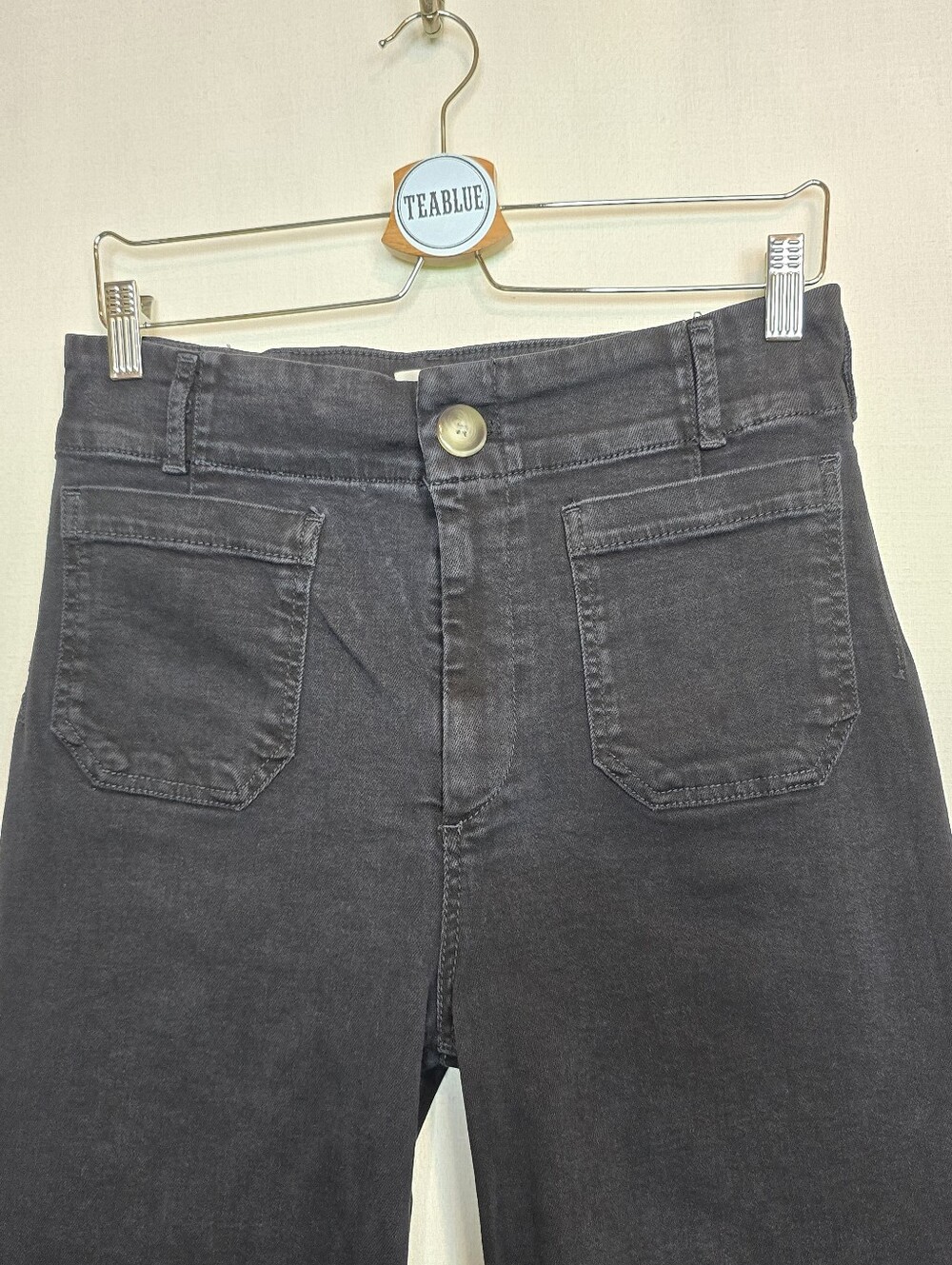 Maeve Colette High-Rise Wide-Leg Denim Cropped Jeans 29 - Picture 7 of 12